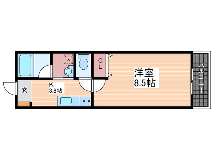 RIDERE廿日市の物件間取画像