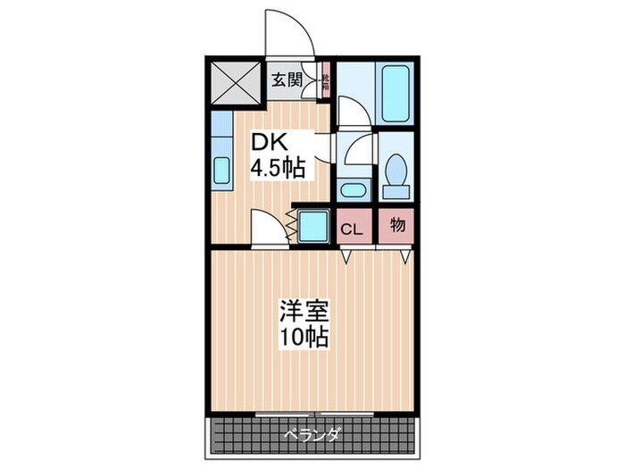 フリックコートＳＹＯの物件間取画像