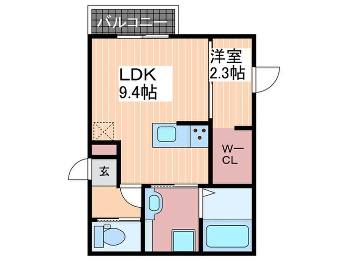 D-room舟入南の物件間取画像