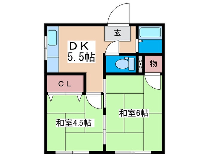 幟パークハイツの物件間取画像