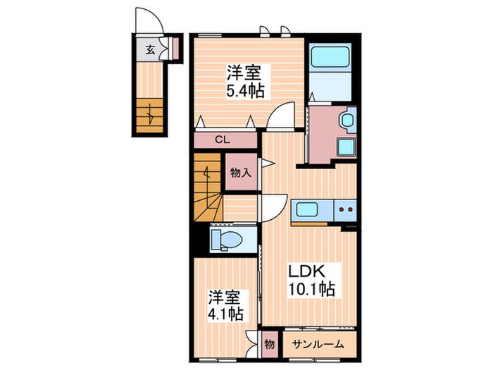 サン・ライトの物件間取画像
