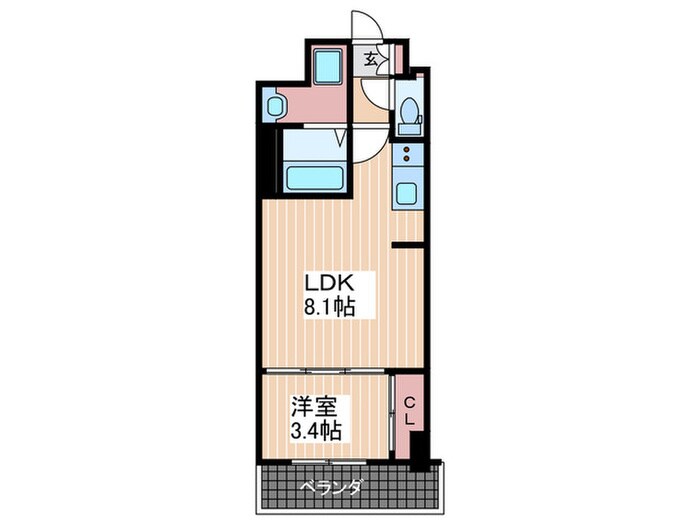 ブランシエスタ河原町の物件間取画像