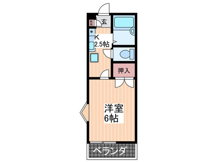 コ－ポ中筋の物件間取画像