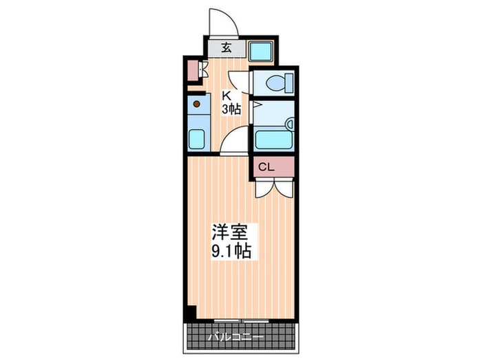 アーバン西白島の物件間取画像