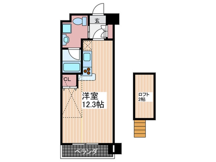 ｸﾞﾗﾝﾄﾞﾎﾟﾚｽﾄｰﾈ大手町弐番館の物件間取画像