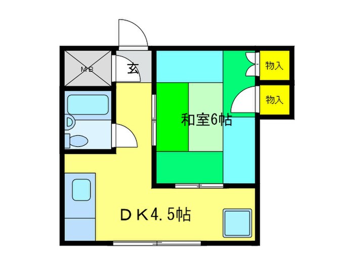 炭本ビルの物件間取画像