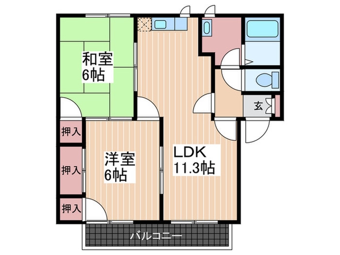 プレジオ泉田の物件間取画像