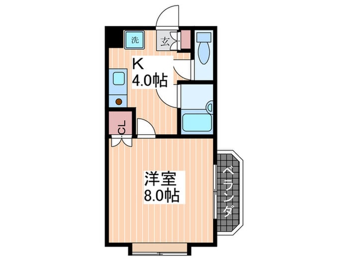 第2コーポ溝手の物件間取画像