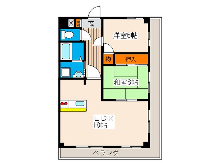 ロイヤル竜王の物件間取画像