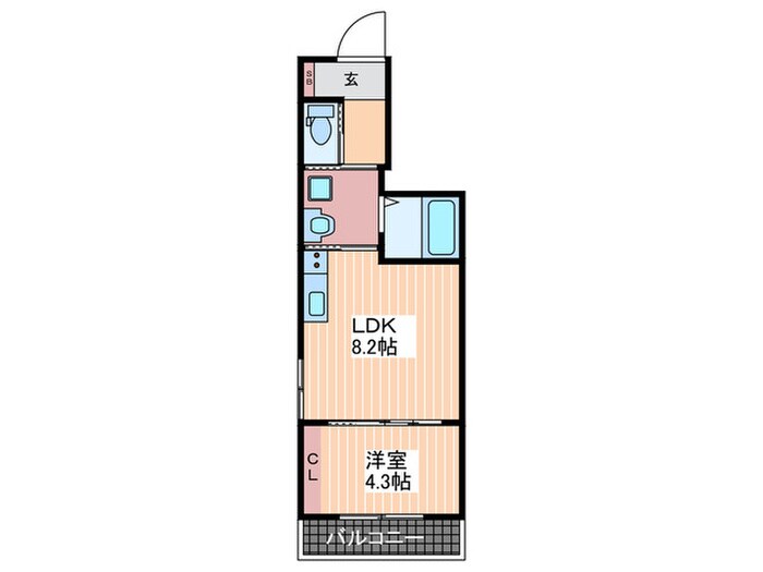 mille ans呉海岸の物件間取画像