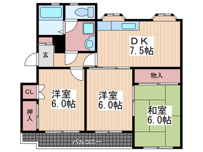 ファミーユ府中の物件間取画像