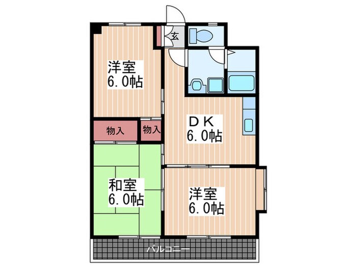 コ－ポ伊藤の物件間取画像