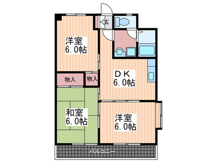 コ－ポ伊藤の物件間取画像