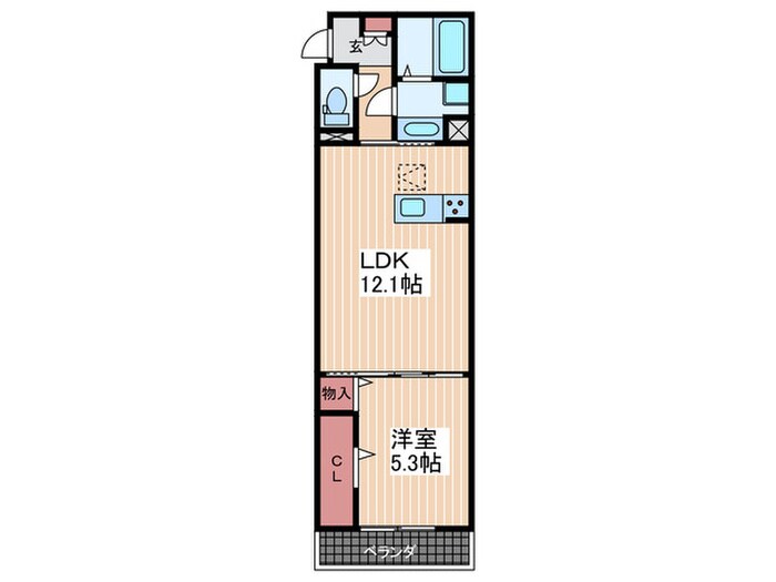 フィオーレ府中本町の物件間取画像