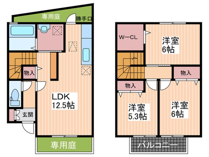 ファミ－ル川本　Ｃ棟の物件間取画像