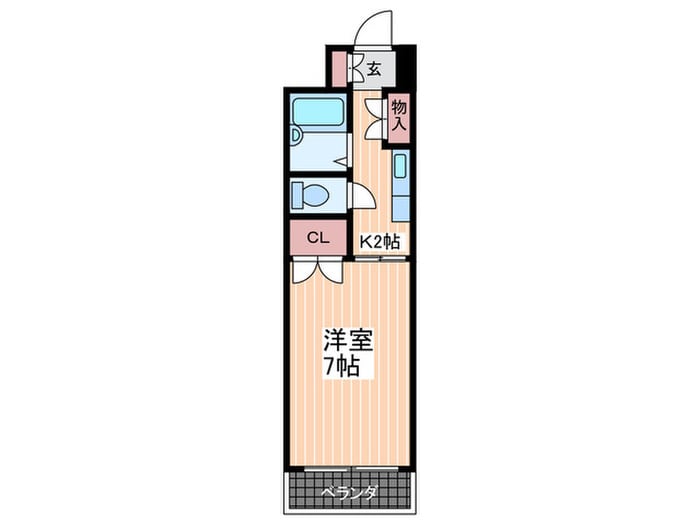 ルミネ東白島の物件間取画像