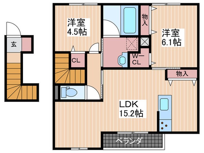 クレール月の物件間取画像