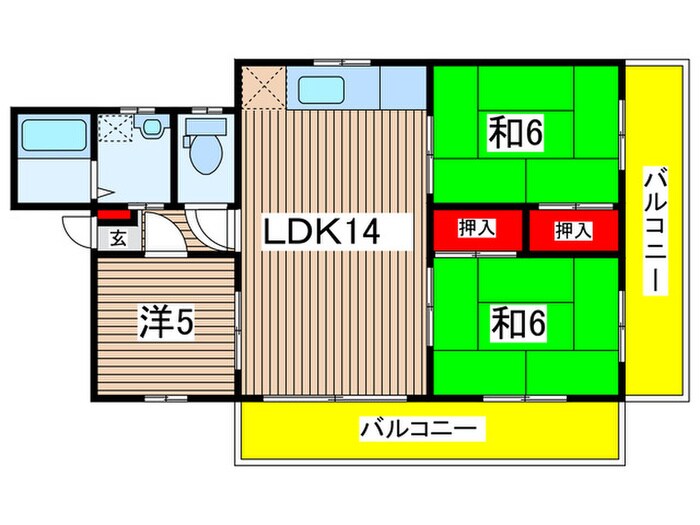 メゾンフジタの物件間取画像