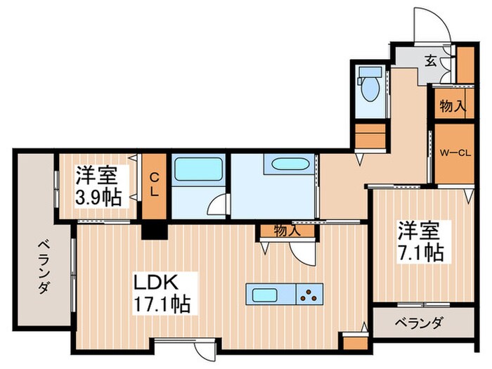 MONOLITHの物件間取画像