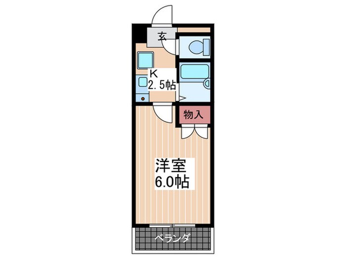 カーサ蟹原２の物件間取画像