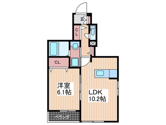 クラールの物件間取画像