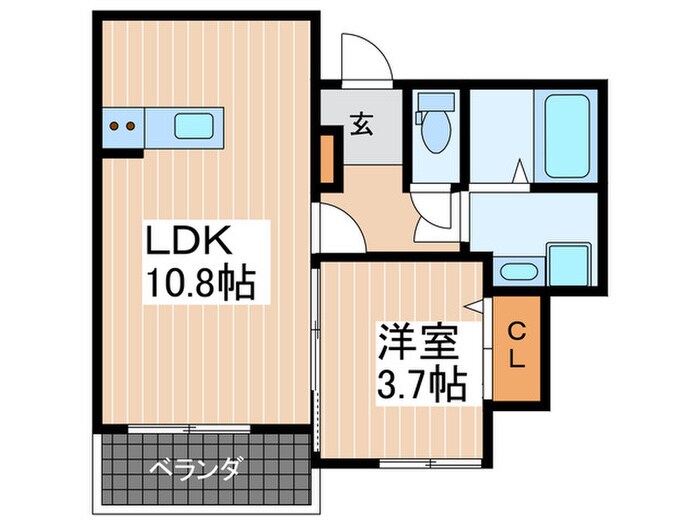 リタリッチ参番館の物件間取画像