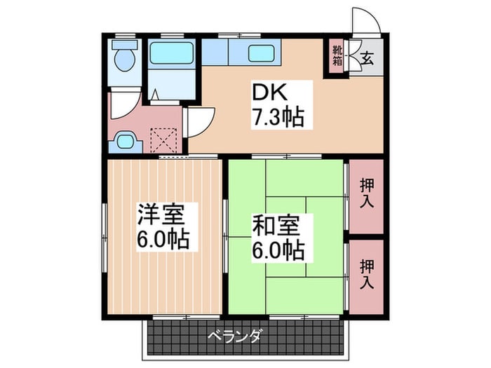 メゾン花上の物件間取画像