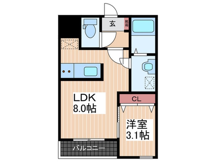 acotto舟入の物件間取画像