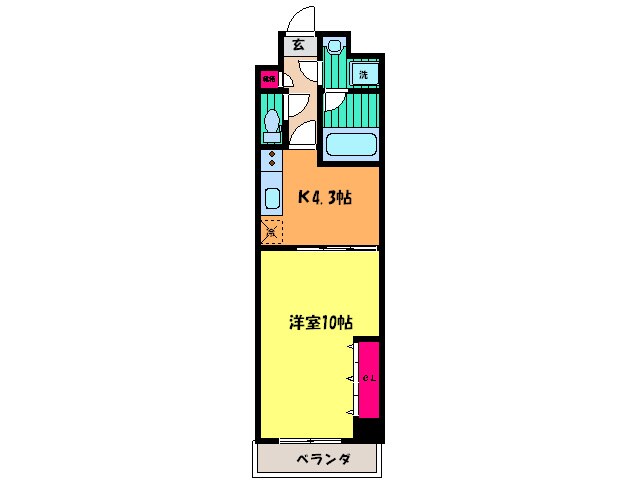 グラシア幟町の物件間取画像