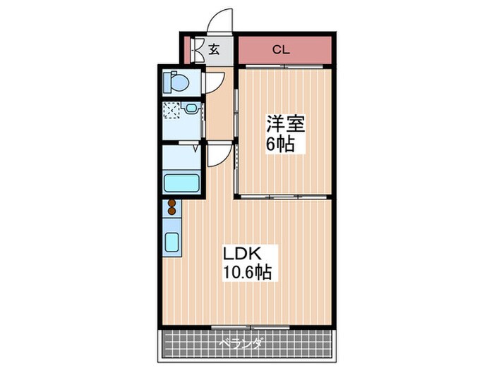 ＫハイツⅢの物件間取画像