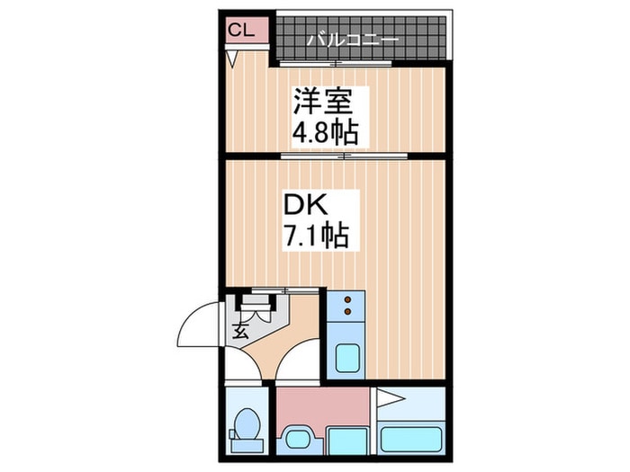 リタリッチ四番館の物件間取画像