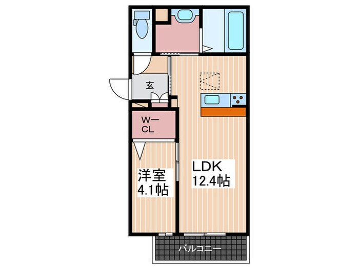 オリーブ東雲本町の物件間取画像