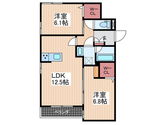 ファミールMNKの物件間取画像