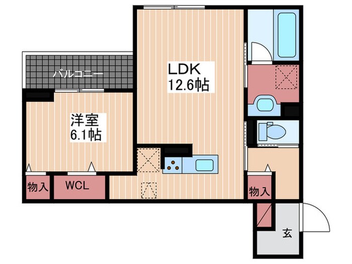 ファミールMNKの物件間取画像