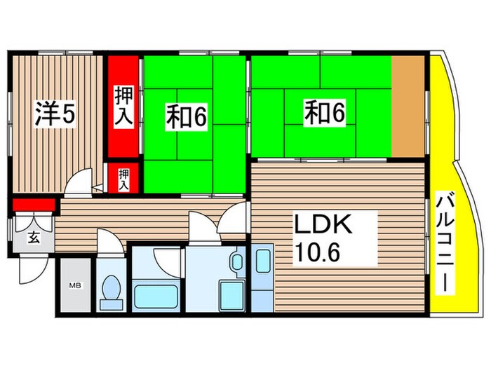 レジデンス藤森の物件間取画像