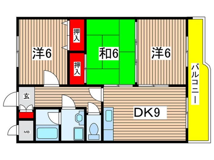レジデンス藤森の物件間取画像