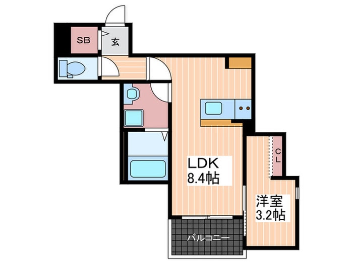 ヴァンヴェール可愛の物件間取画像