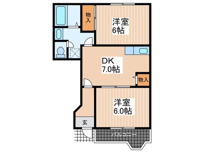 クレストール２１の物件間取画像