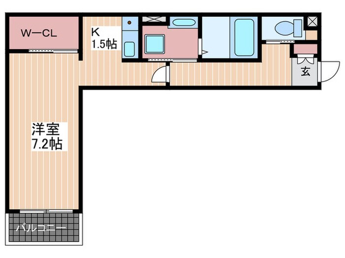 アレフガルド楽々園の物件間取画像