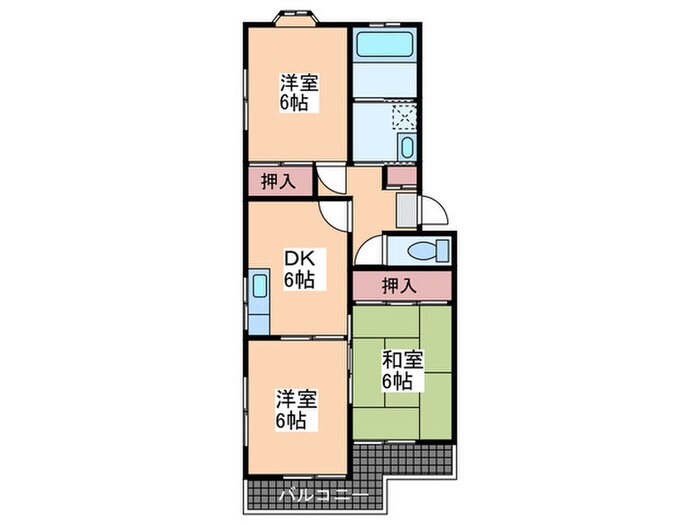 天神マンションの物件間取画像