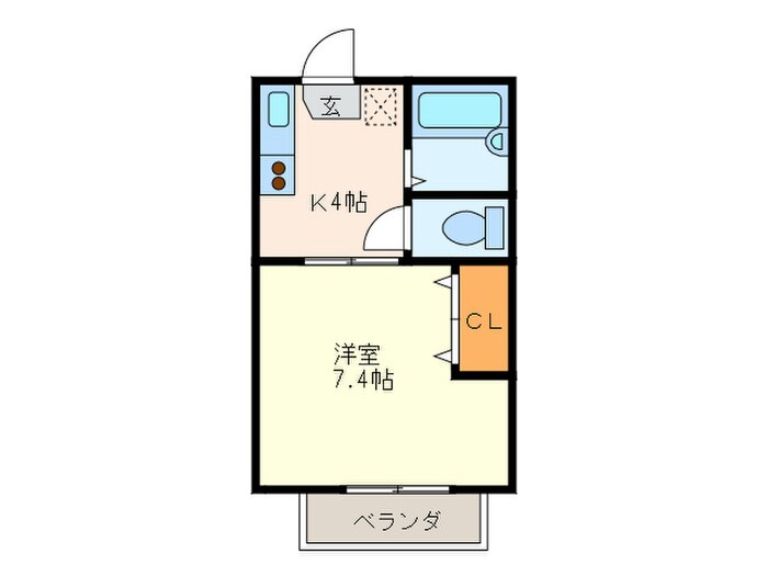 パルコ中央南棟の物件間取画像