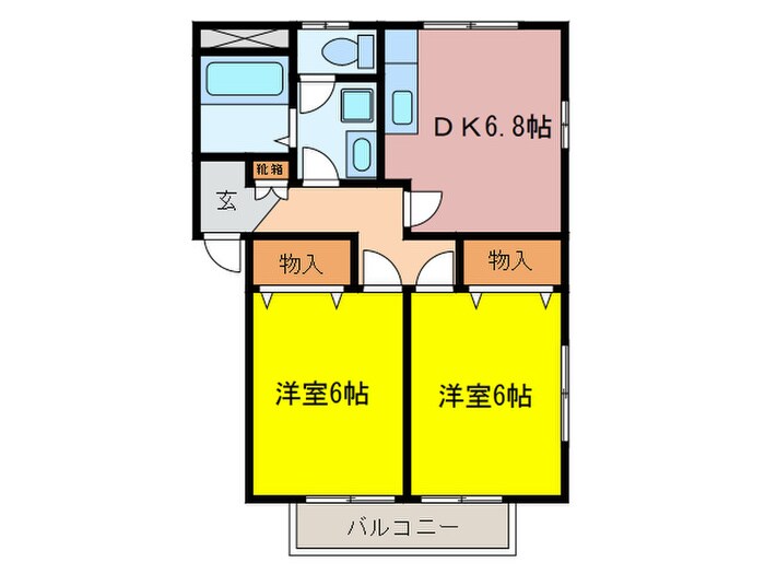 レジデンス和　D棟の物件間取画像