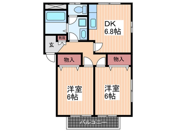 レジデンス和　D棟の物件間取画像