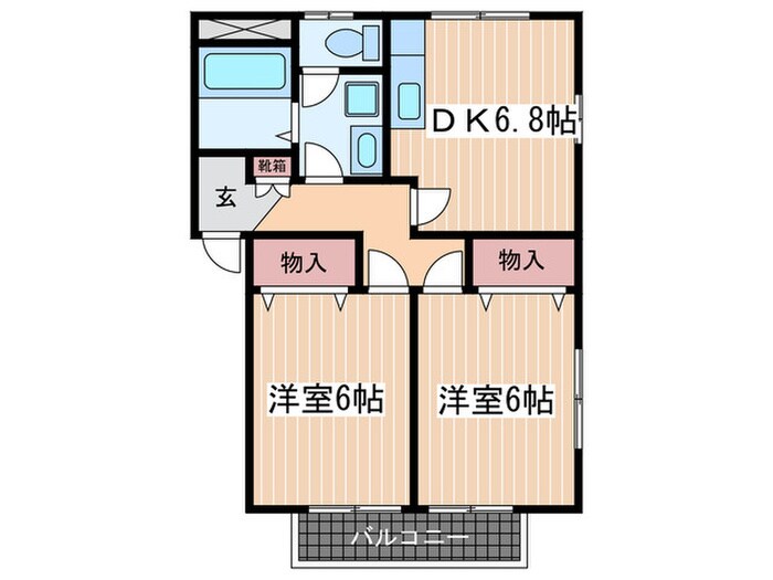 レジデンス和　D棟の物件間取画像