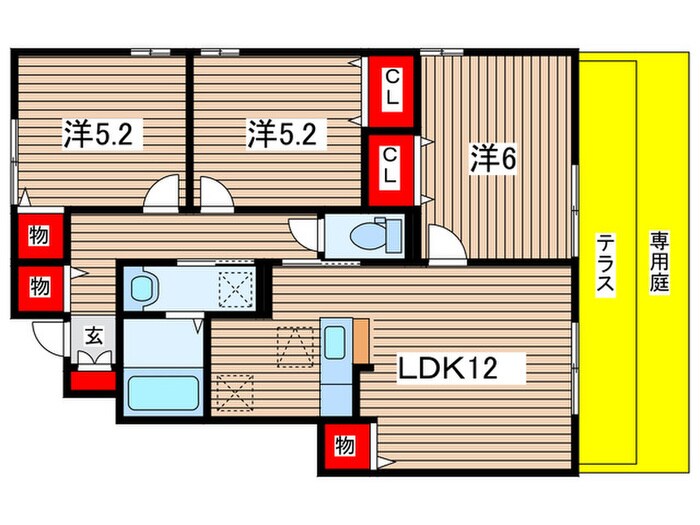 メルヴェーユⅠの物件間取画像