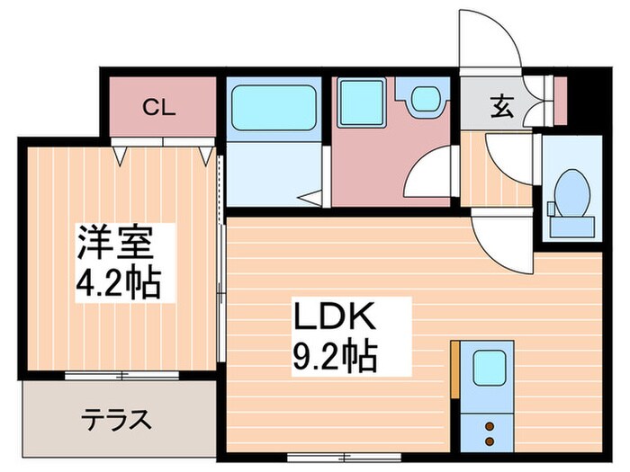 メゾンクレール廿日市市役所駅前の物件間取画像