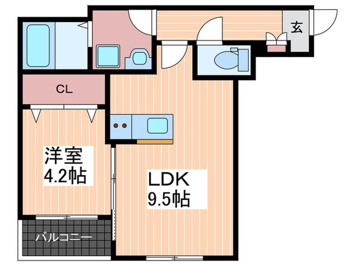 メゾンクレール廿日市市役所駅前の物件間取画像