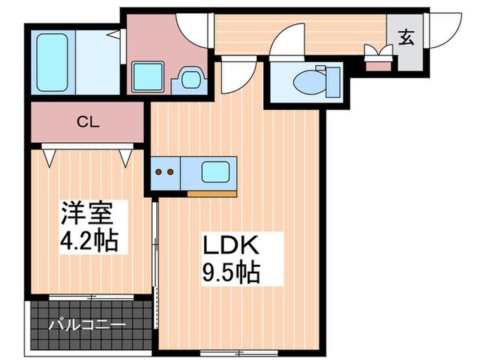 メゾンクレール廿日市市役所駅前の物件間取画像