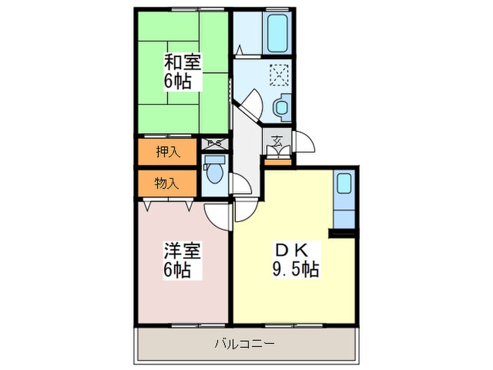 テラジハウスツカの物件間取画像