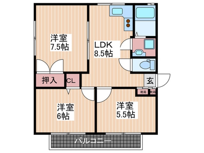 リリハ26の物件間取画像